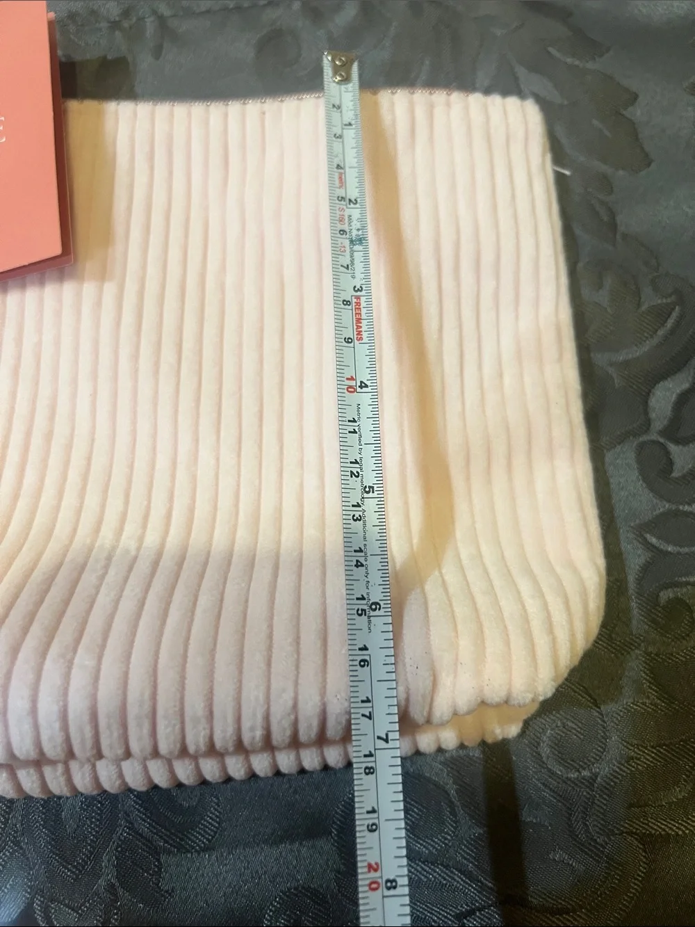 Lancôme Ribbed Velvet Light Pink Makeup Pouch with new mascara samples
